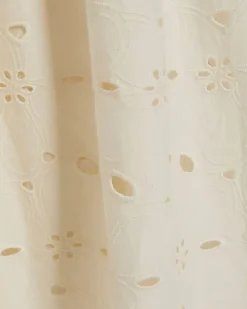 Cream Broderie Cami Maxi Dress