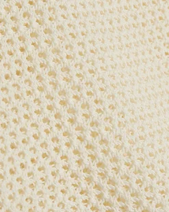 Cream Crochet Knit Short