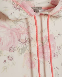 Cream Floral Hoodie