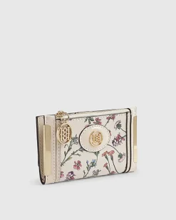 Cream Floral Mini Purse