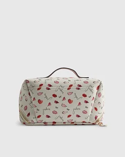 Cream J'adore Makeup Bag