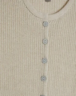 Cream Lace Hem Knitted Top