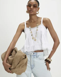 Cream Lace Trim Cami