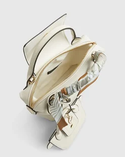 Cream Mini Flap Cross Body Bag