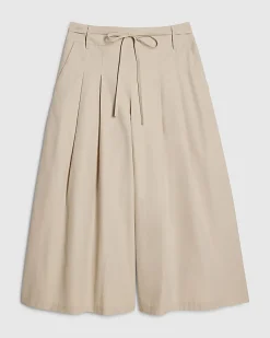 Cream Poplin Culottes