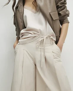 Cream Poplin Culottes