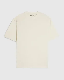 Cream Regular Fit Crew Neck T-Shirt