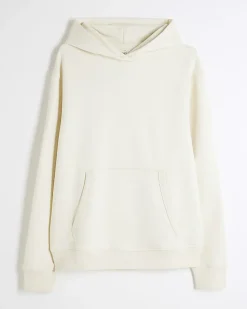 Cream Regular Fit Long Sleeve Hoodie