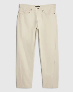 Cream RI Studio Loose Fit Twist Jeans