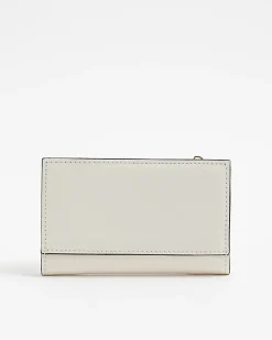 Cream RR Monogram Embossed Mini Purse
