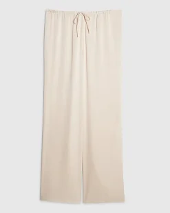 Cream Satin Trousers