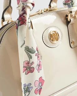Cream Scarf Handle Cross Body Bag Bundle