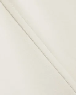 Cream Short Sleeve Tie Back Seamed Top