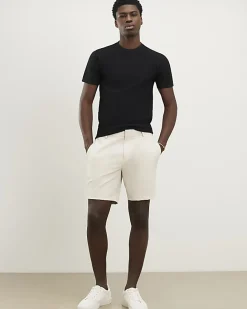 Cream Skinny Elasticated Stretch Shorts
