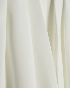 Cream Sleeveless Halter Neck Blouse