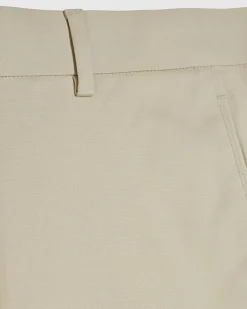 Cream Slim Fit Chino Trousers