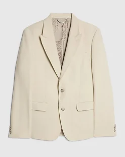 Cream Slim Fit Premium Suit Jacket