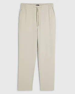 Cream Slim Fit Smart Joggers