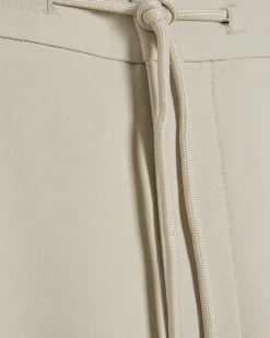 Cream Slim Fit Smart Joggers