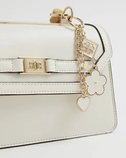 Cream Small Top Handle Tote Bag