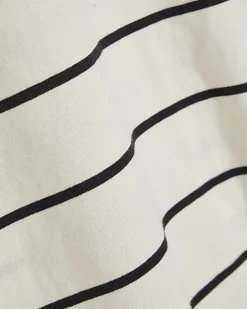 Cream Striped Grown On Sleeve T-shirt