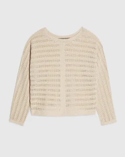 Cream Tape Yarn Knit Jumper