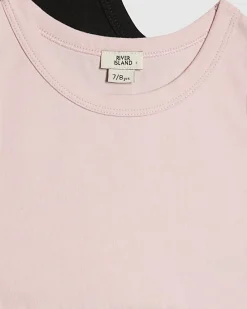 Girls Black And Pink Tank Top 2 Pack