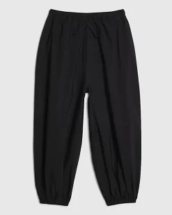 Girls Black Balloon Leg Trousers