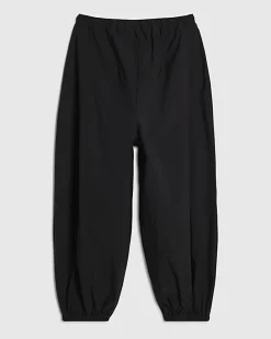 Girls Black Balloon Leg Trousers