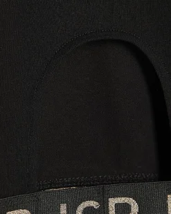 Girls Black Cut Out Top