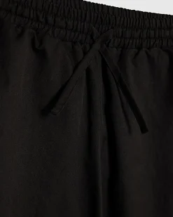 Girls Black Lace Trim Trousers