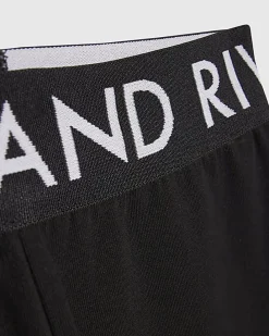 Girls Black Neon Scripty T-Shirt Set