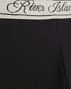 Girls Black RI Flared Leggings