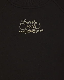 Girls Black Zip Back Detail Sweatshirt