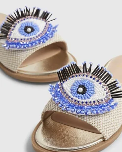 Girls Blue Eye Sandals