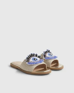 Girls Blue Eye Sandals