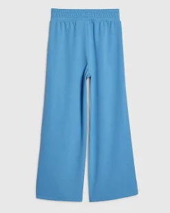 Girls Blue Side Stripe Joggers