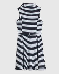 Girls Blue Stripe Dress
