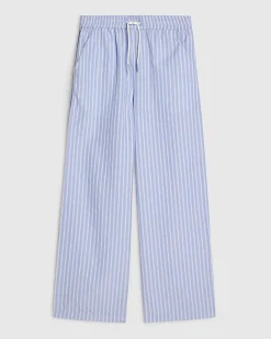 Girls Blue Stripe Trousers