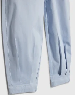 Girls Blue Twill Keyring Cargo Trousers