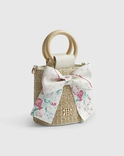 Girls Brown Cabbages and Roses Bucket Bag