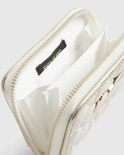 Girls Cream Bow Purse