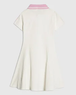 Girls Cream Cherry Polo Dress