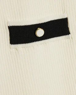 Girls Cream Halter Polo Dress