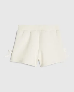 Girls Cream Premium Bow Shorts