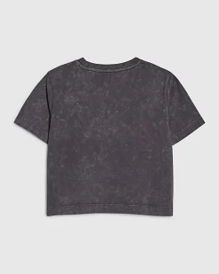 Girls Grey Floral Sequin 92 T-Shirt