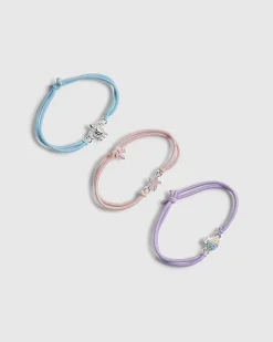 Girls Multi Colour Sealife Bracelet Pack Of 3