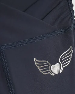 Girls Navy Heart Wings RI Active Tank Top Set