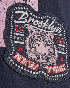 Girls Navy New York 91 T-Shirt
