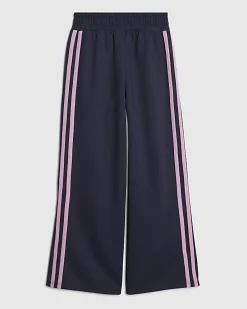 Girls Navy Side Stripe Joggers